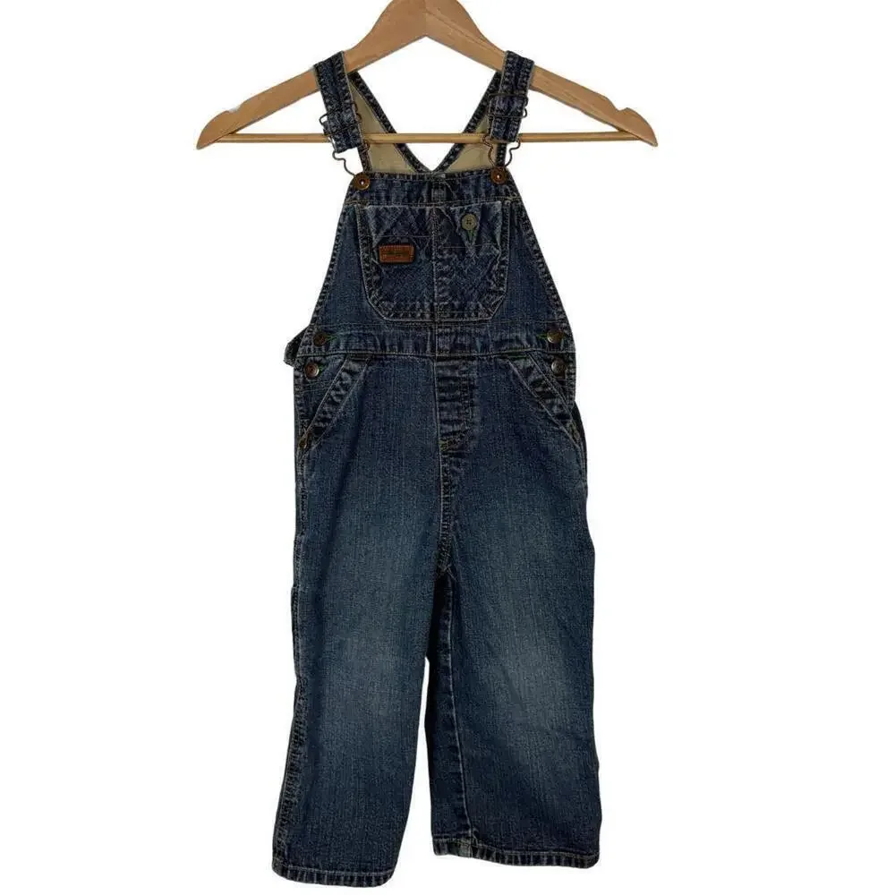 Genuine Kids Osh Kosh 3T Long Denim Kids Overalls